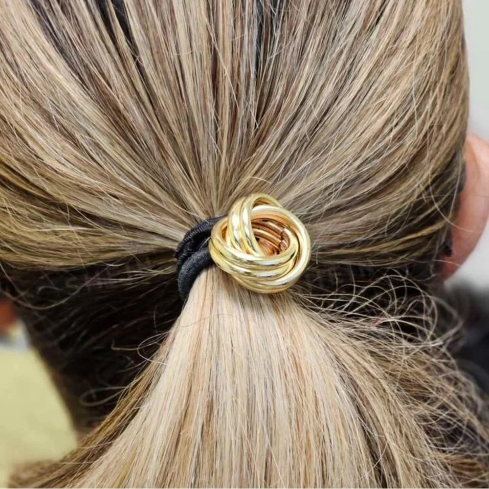 Gold hair tie